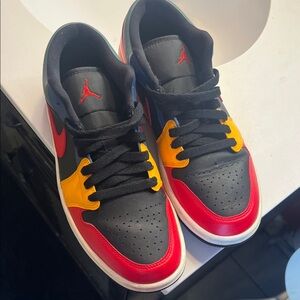Jordan Kids' Red and Yellow Sneakers